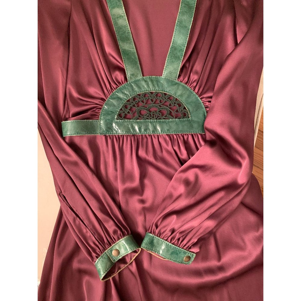 Ingwa Melero sunset cutout mini dress silk leather